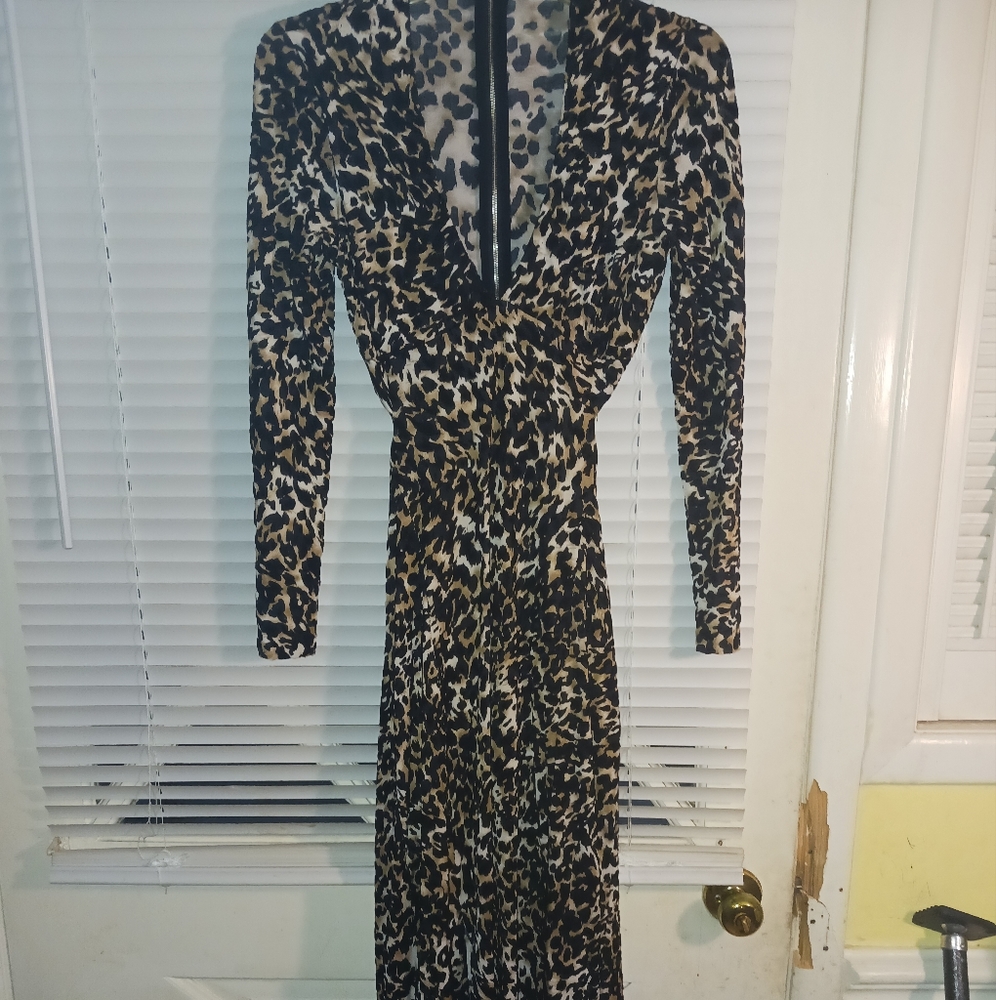 Leopard Print Some Days Lovin Maxi Bodycon Dress - image 2